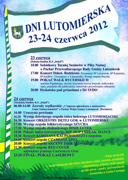 Plakat Dni Lutomierska 2012
